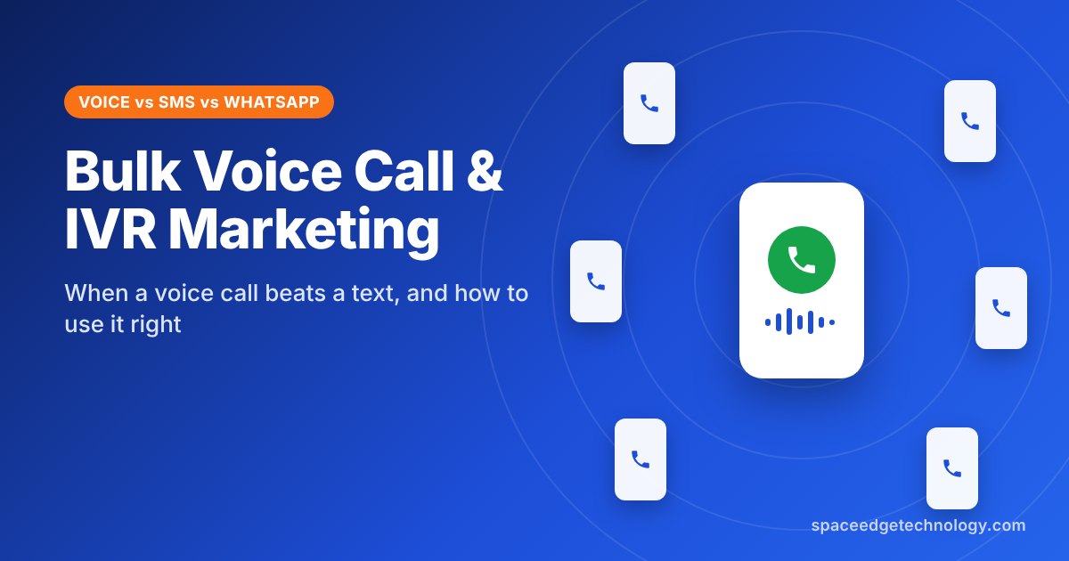 Bulk voice call marketing campaign reaching customers on mobile phones